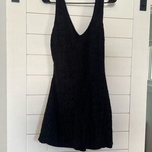 Hollister Black Lace V-Neck Mini Dress